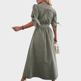 Ava™ | Strålende Denimkjole