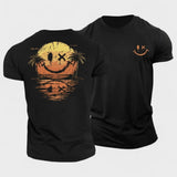 BERTRAM | Sommerlig Smiley Hav T-shirt