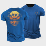 BERTRAM | Sommerlig Smiley Hav T-shirt
