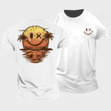 BERTRAM | Sommerlig Smiley Hav T-shirt