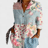 DORTHE | Bluse med blomstermønster