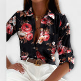 Amalie – Sofistikeret Geometrisk Bluse
