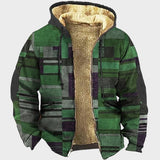 Mathias | Farverig Fleece-foret Jakke